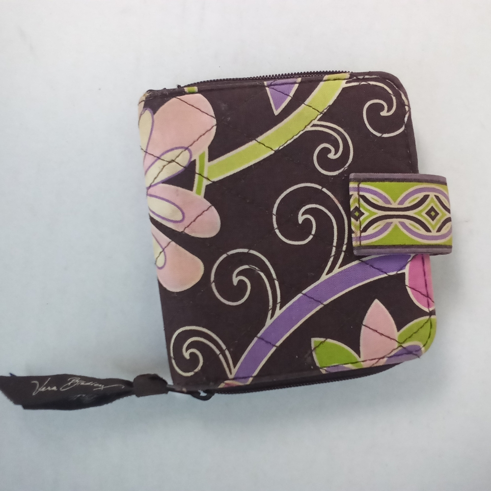 Vera Bradley Purple Punch Mini ZipWallet